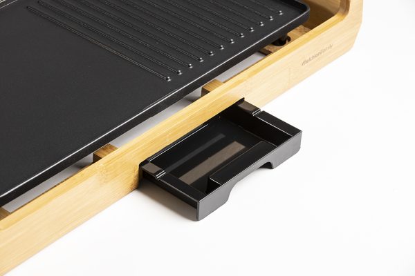 Plancha de asados/Grill madera Bambú- 43x23 cm útil - Bamboo Grill - Imagen 2