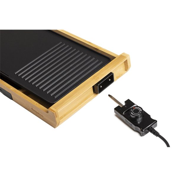 Plancha de asados/Grill madera Bambú- 43x23 cm útil - Bamboo Grill - Imagen 5