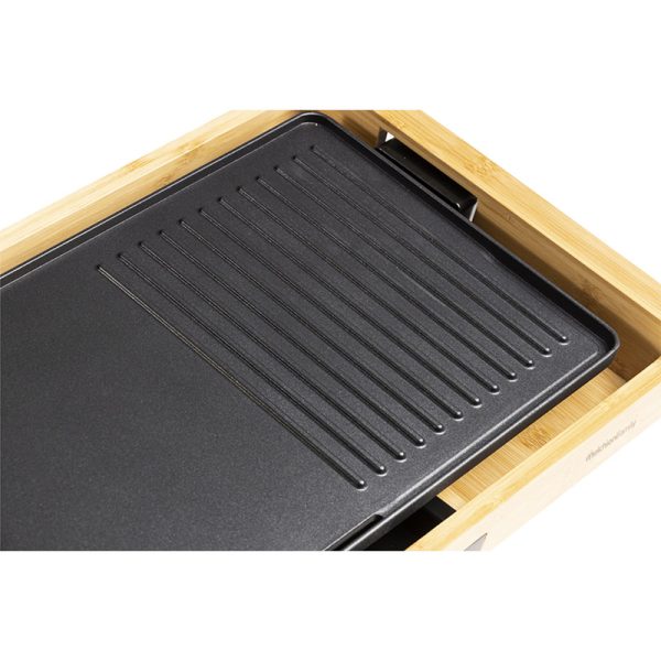 Plancha de asados/Grill madera Bambú- 43x23 cm útil - Bamboo Grill - Imagen 6