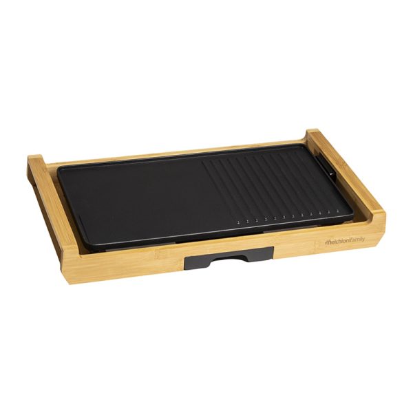 Plancha de asados/Grill madera Bambú- 43x23 cm útil - Bamboo Grill - Imagen 7