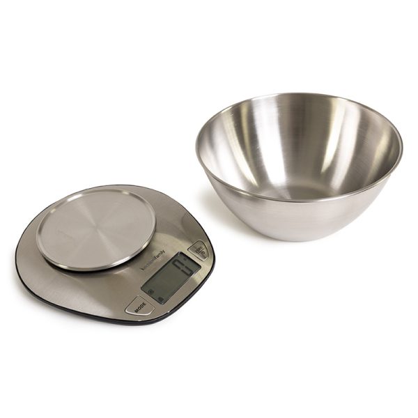 Báscula Digital de Cocina Acero Inox Bol 1,8L - 5 Kg  Grall - Imagen 2