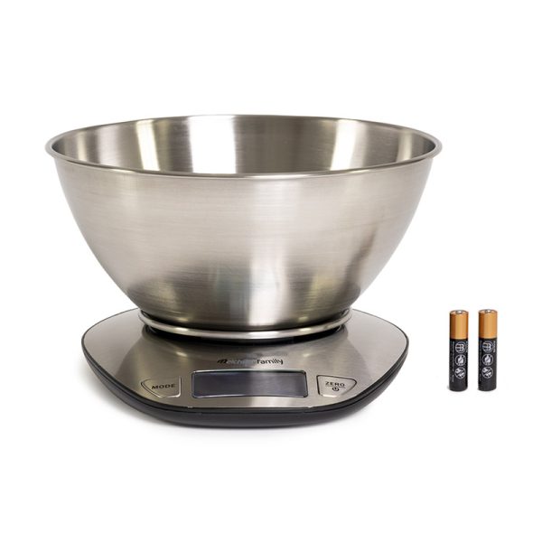 Báscula Digital de Cocina Acero Inox Bol 1,8L - 5 Kg  Grall - Imagen 3