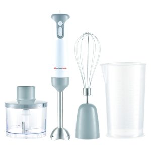 Batidora de varilla Acero Inoxidable c/Accesorios - 400 Watios  Mixxxo Trio