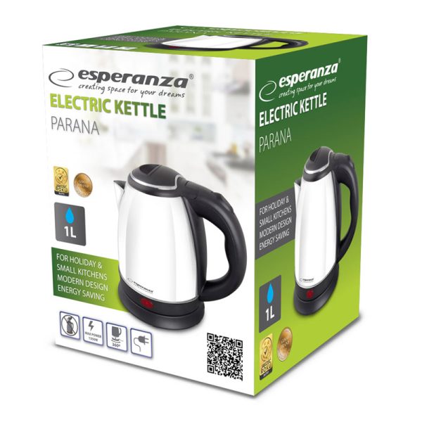 Hervidor de agua Acero Inoxidable lacado en Blanco - 1 Litro  Parana Blanco - Imagen 2
