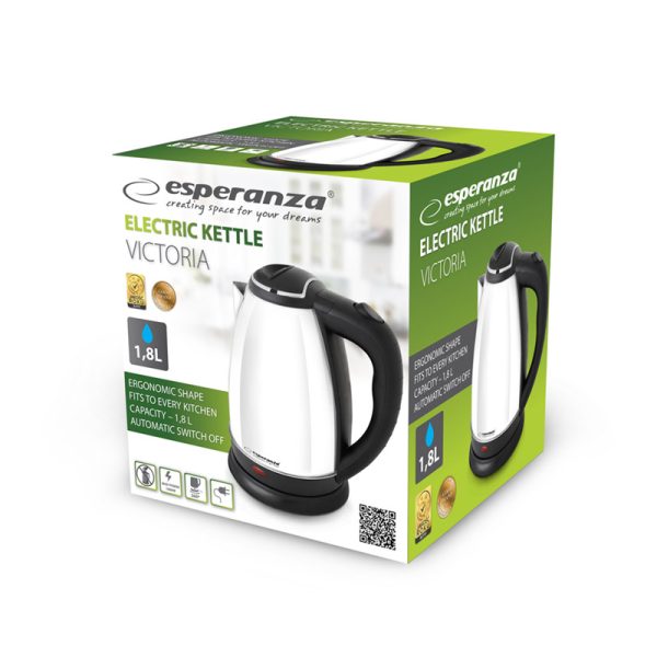 Hervidor de agua Acero Inoxidable lacado en Blanco- 1,8 Litros  Victoria Blanco - Imagen 2