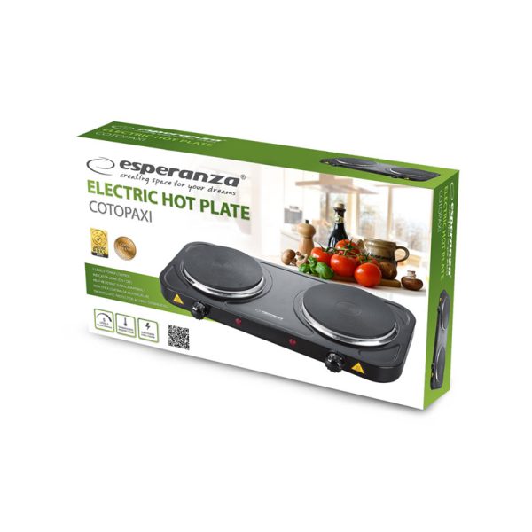 Placa Eléctrica 2 Fuegos 15,5cm - Cotopaxi Black - Imagen 5
