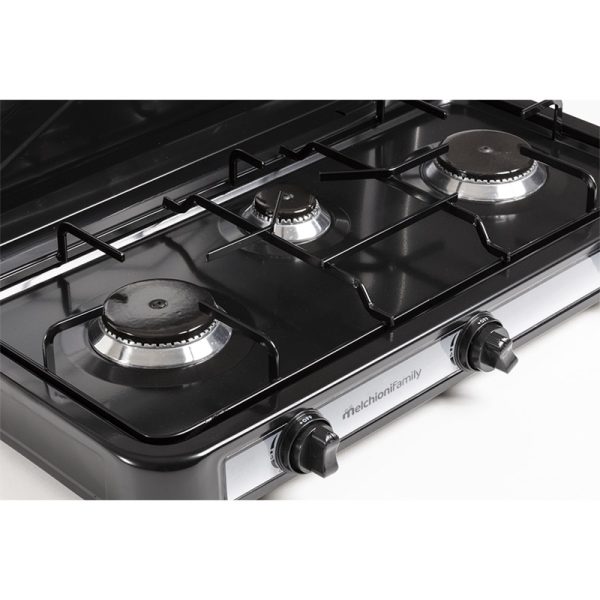 Cocina de Gas con tapa 3 Fuegos - Minerva 3 - Imagen 2