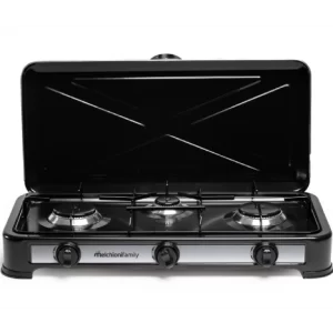 Cocina de Gas con tapa 3 Fuegos - Minerva 3