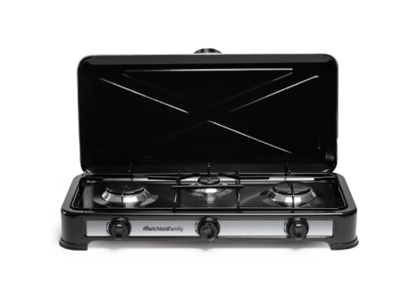 Cocina de Gas con tapa 3 Fuegos - Minerva 3