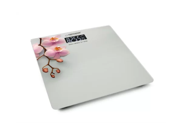 Báscula de baño diseño Slim, solo 6 mm - 180 Kg Orquidea