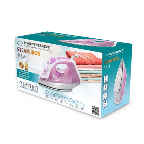 Plancha a vapor 2.400 Watios - Suela de Cerámica Tulle - Imagen 8