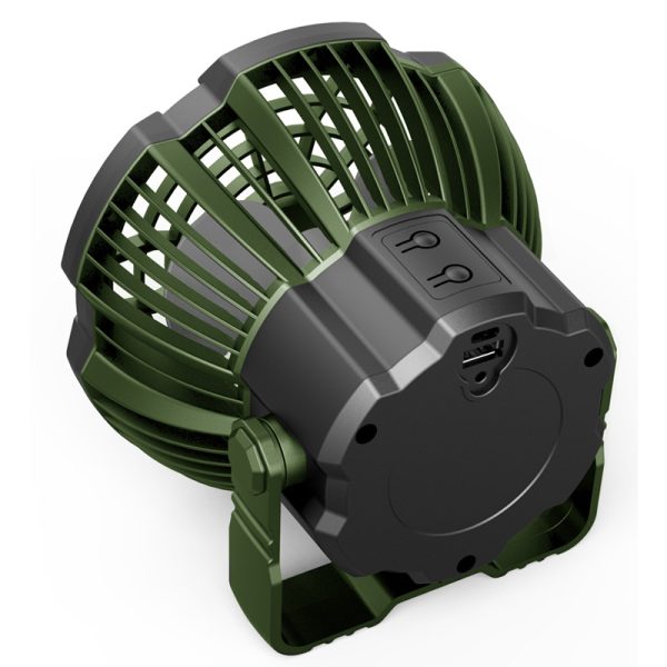 Ventilador portátil 10" con Luz recargable - Autonomía 25 horas. MF0501VL - Imagen 3