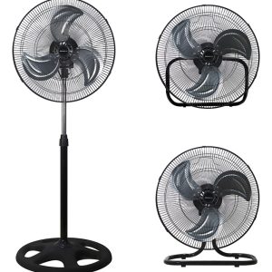 Ventilador Industrial 3 in 1 Aspas 45 cm (Suelo/Pared/Pie)- 45 Watios MF2412trio