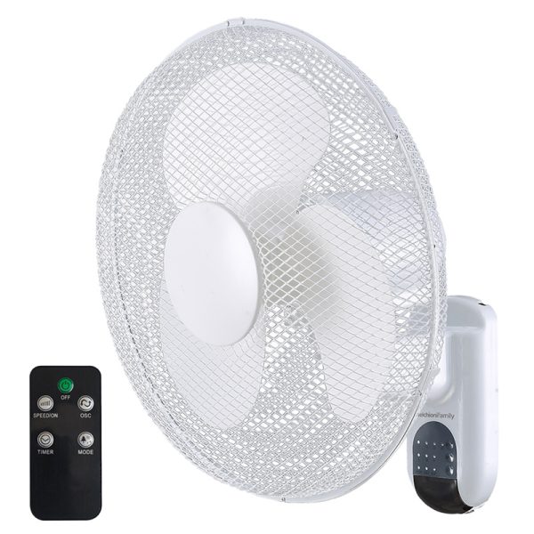 Ventilador de Pared con Mando 45 cm - 45 Watios  MF 2417PA