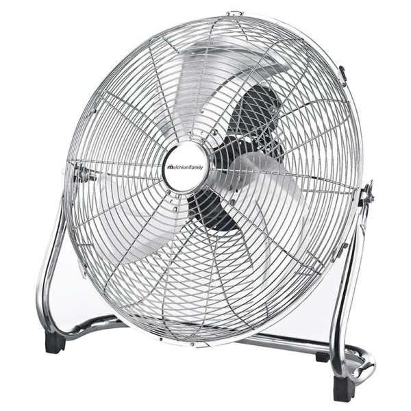 Ventilador Industrial Suelo Acero Cromado 40 cm-80 Watios MF 2445IND