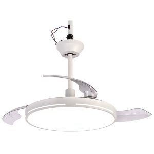 Ventilador de techo Aspas Retráctil con luz 105 cm - 65 Watios MF2503CEI