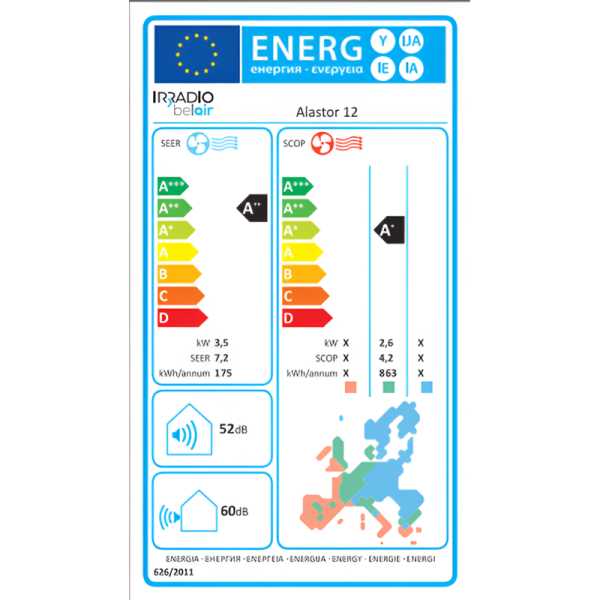Aire Acondicionado Split Inverter 3.510 Frigorías Alastor 12I 158660052 - Imagen 3