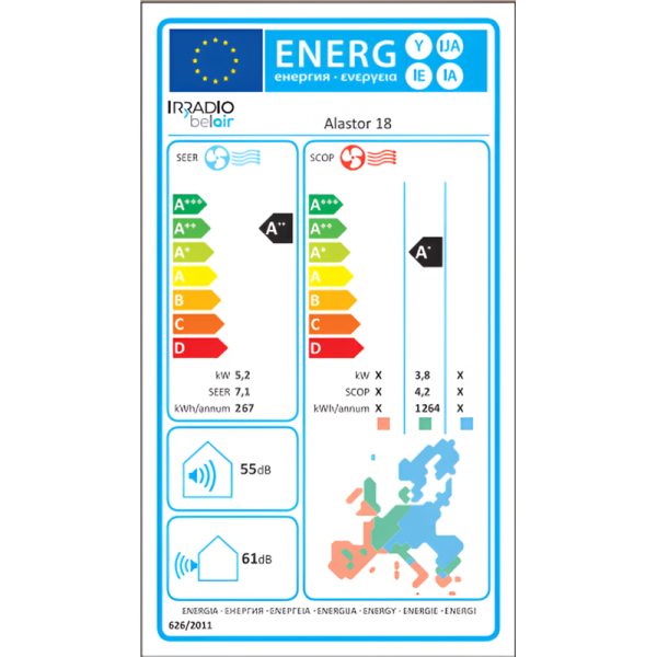 Aire Acondicionado Split Inverter 5.275 Frigorías Alastor 18I 158660053 - Imagen 3