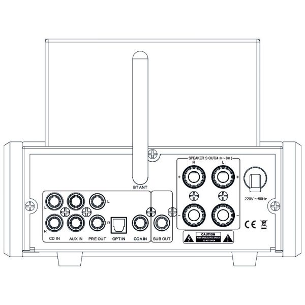 Amplificador HIFI Stereo con Válvulas - 50 W RMS IR-DA3 - Imagen 3