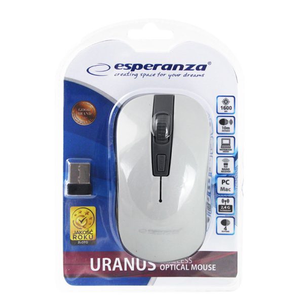 Ratón Wireless URANUS WHITE - Imagen 2
