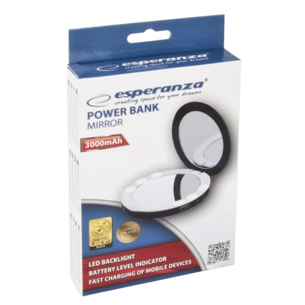 Power Bank MIRROW BLACK - Imagen 3