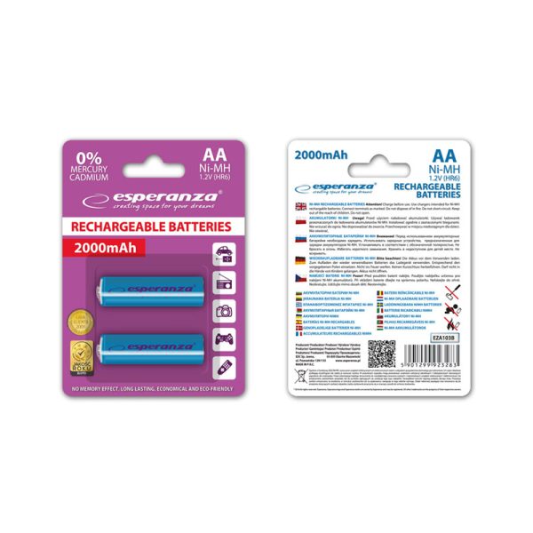 Pilas Recargables BLISTER AA - Imagen 2