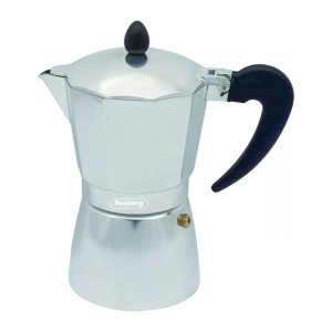 Cafetera de Aluminio Cepillado 3 tazas