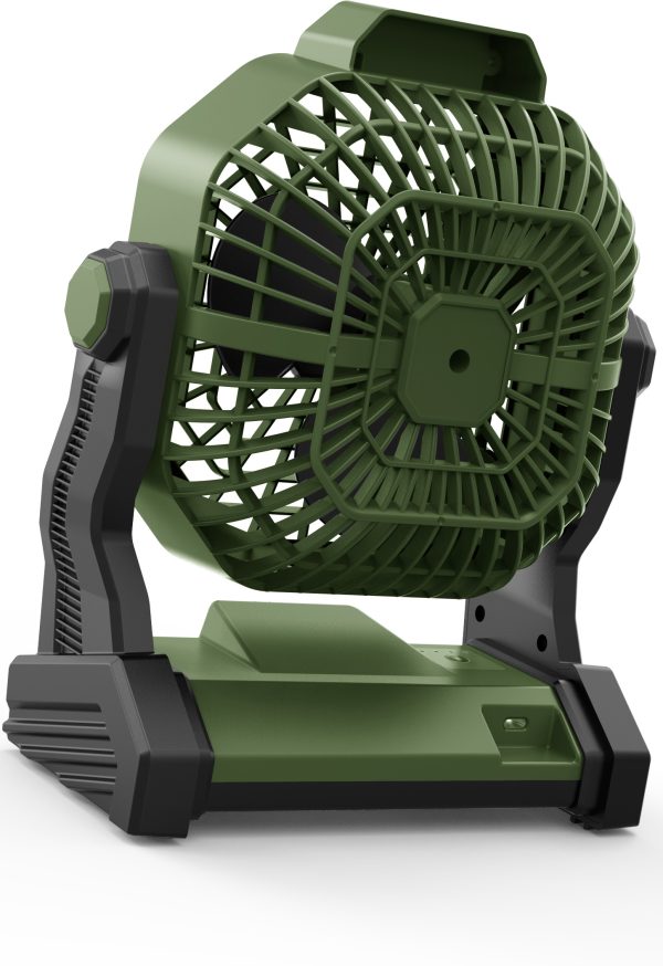 Ventilador portatil 12" con Luz- Recargable - 25 Horas de Autonomía MF0612VL - Imagen 3