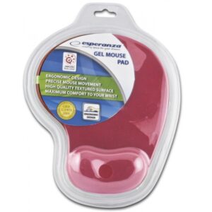 Alfombrilla ratón textil gel - EA137R Roja