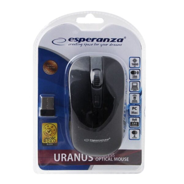 Ratón Óptico Wireless - Uranus EM126EK - Imagen 2