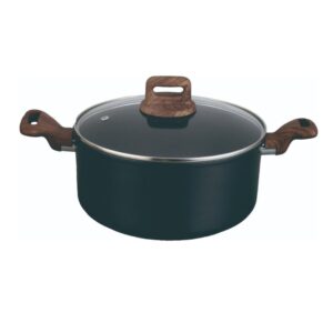 Cacerola Aluminio Forjado perfil alto con tapa con sensor de calor 24 cm - Serie Paris - OV54418F24D