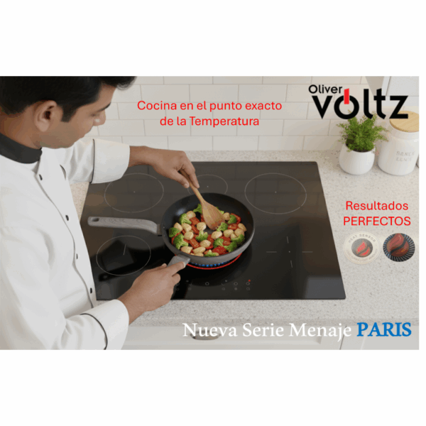 Sartén Aluminio Forjado Sensor de calor 24 cm - Serie Paris - OV54419F24 - Imagen 4