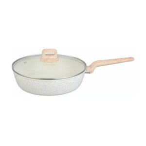 Sartén de aluminio Forjado con tapa y antiadherente a la Piedra - Ecológico 24 cm - Serie NICE - OV54419E24CD