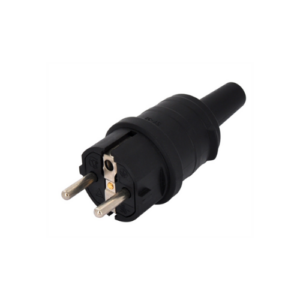 Clavija/Enchufe macho negro 2 polos - 492519373