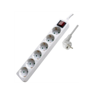 Regleta Schuko 6 tomas en F de alta calidad c/interruptor - 3.680 W. - 492519367