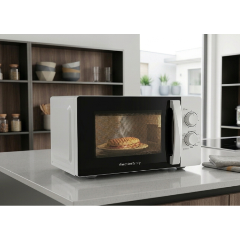 Microondas de diseño, Blanco 23 Litros GRILL CRUNCHY - 118380048 - Imagen 2