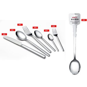 Pack 2 Cucharas de Mesa Acero Inoxidable Forjado - Serie Silver