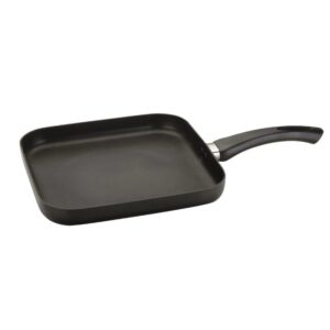Sartén Grill-Asador Aluminio Base Lisa 27x27 cm - Serie Genny