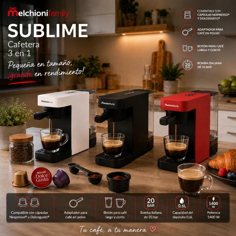 Cafetera Expresso 3 in 1 20 Bares Sublime Negra - 118320016 - Imagen 2
